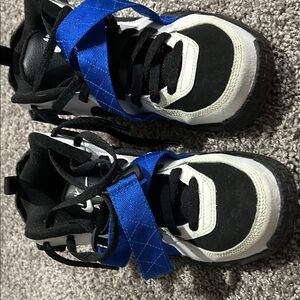 Black and Blue Athletic Sneakers in great used condition